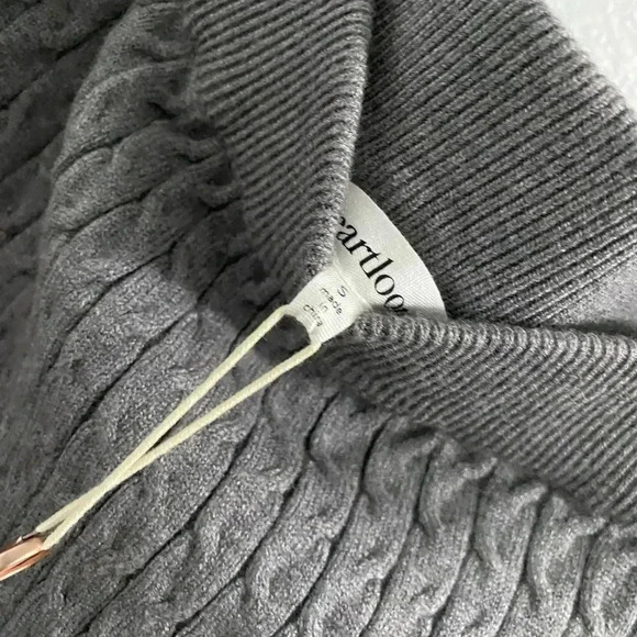 REVOLVE Heartloom New Midi Skirt Sweater Cable Knit Neutral Gray - Picture 7 of 10